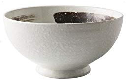 MANSIFANG Pintado A Mano De La Personalidad Creativa De Cerámica Soup Bowl Inicio De Gran Capacidad Soup Bowl Individual Grande Tazón Vajilla (Color : Beige)