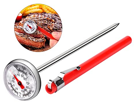 Meat Thermometers Probe, Food Thermometer for Meat, Milk, Tea, Coffee, Food Temperature Probe, Cooking Thermometer - BBQ Accessories Thermapen