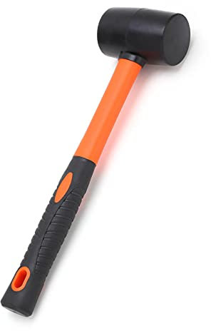 Martello in Plastica, Martello in Plastica, Martelli Antirimbalzo con Impugnatura a 2 Colori, Adatto per L'installazione di Pelle e Pavimenti, Mazze