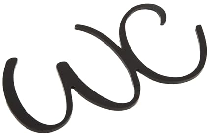 1PCS Wc Schild Selbstklebend Wc Aufkleber Wc Aufkleber Tür Gäste Wc Toilettenschild Selbstklebend,Passt an Türen und Wände (Toiletten).