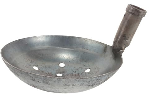 TINEASUR Pelle De Tamisage en Métal pour Traditionnel pour Nettoyage Extérieur Manche Vertical Robuste pour Puits D'épuration Et Boues De Drainage Outil Filtrant Réutilisable