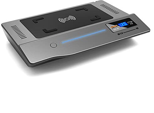 Pexorin 15W QI Auto Drahtlose Telefon Ladegerät Schnell Ladegerät Lade Pad Panel Telefon Adapter, for Nissan, for Teana Altima 2019 2020 2021 Kabelloses Ladegerät