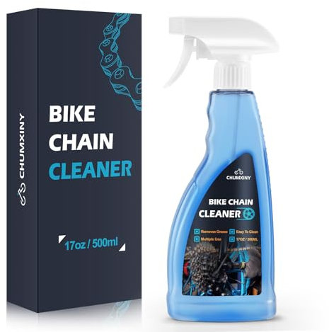 CHUMXINY Bike Chain Degreaser, 17 fl oz Spray Non-foaming Design for MTB/Gravel/Road/Mountain Bikes