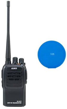 Kit Station Radio UHF Portable PNI Alinco DJ-A-41-E 128CH, 400-470MHz, 1500mAh, Scrambler, TOT, VOX, CTCSS-DCS + Sticky Pad Bleu Cadeau