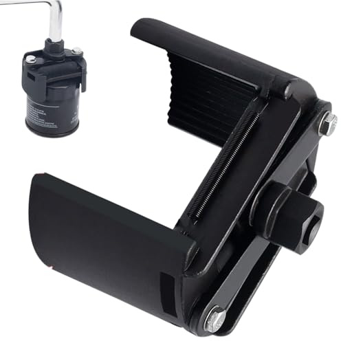 Demsyeq Clé à huile, extracteur de filtre à huile, outil de prise en métal stable pour moteur de moto, voiture, maison, camion