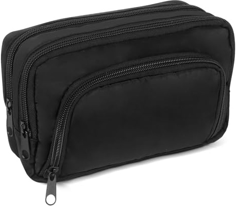 Moorle Federmäppchen Mäppchen, Federtasche Groß mit 3 Fächern, Mädchen Jungen Teenager Federtasche Pencil Case Schulmäppchen für Schule Büro