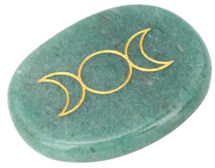 Naroote Pedro de Bolsillo, Preocupación por un Fácil Masaje para Usar una Apariencia de Uniforme de Piedra Jada para Aliviar la Presión (Aventurina Verde)