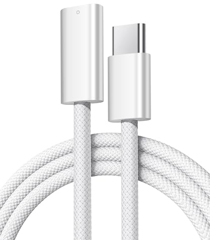 Seminer USB-C-zu-Pencil-Kabel für Pencil der 1. Generation (3,28 ft), Lightning-Buchse zu USB-C-Stecker für iPad der 10./11. Generation, Unterstützt Bluetooth-Kopplung