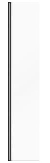 Vente-unique - Volet de paroi de douche à l'italienne - Noir mat - Verre 6 mm - 40x200 cm - DAREN