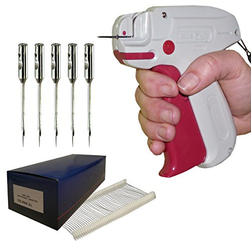 HUTNER Etikettierpistole Set: Textil-Pistole Banok 503 X FEIN + 10.000 Heftfäden 20 mm Fein + 5 Nadeln Fein