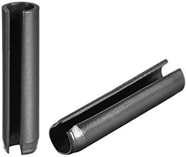 sourcing map Slotted Spring Pin - 6mm x 30mm Plain Finish 65Mn Roll Assortment Kit for Small Machine Projects 100Pcs