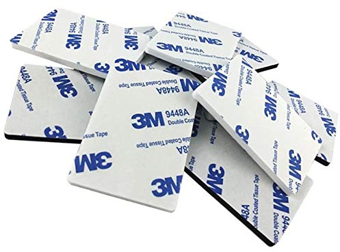 White or Black 3M EVA FOAM Self Adhesive Pads ~ 60mm wide x 40mm long ~ Sticky Adhesive DOUBLE SIDED Mounting Tape ~ 9448A (4, White)