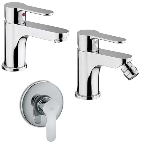 Set di miscelatori Paffoni Blu lavabo, bidet e doccia