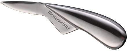 Messermeister 6.5-Inch Oyster Knife - Surgical Stainless Steel & “Thumb Fin” Grip - Safe, Efficient & Easy to Clean