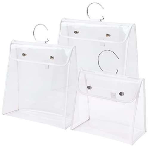 Cabilock 3stücke Transparente Handtaschen Aufbewahrungstasche Wasserdichte Staubdichte Organizer Für Handtaschen Für Zuhause Büro Mehr Schutzbeutel Für Taschen Schals Mehr