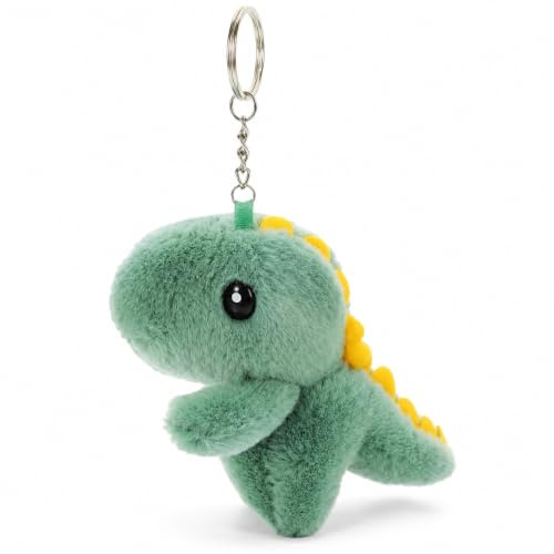 ibasenice Dinosaurier Schlüsselanhänger Plüsch Anhänger 5.1 Zoll Weicher Dinosaurier Taschenanhänger Süßer Rucksack-Schlüsselanhänger Für Damen Und Partygeschenke