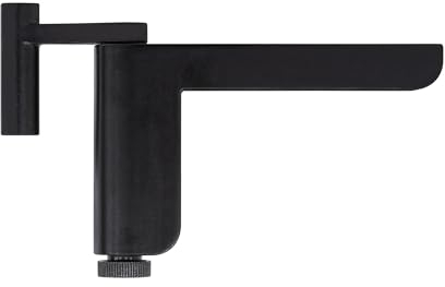 ABUS Chiudiporta 2603 per porte interne leggere – adatto per porte interne DIN a sinistra e a destra – senza foratura, senza viti – nero