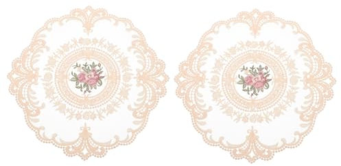 PRETYZOOM Elegante Tischsets Aus Spitze Untersetzer für Heimdekoration Tischsets Aus Seide für Partys Im Hotel