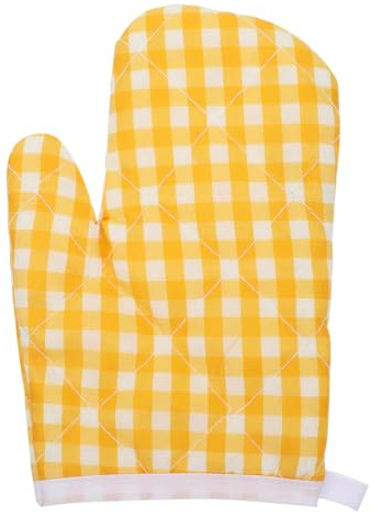 OUNONA Kids Oven Gloves Heat Resistant Insulated Mittens for Microwave and Kitchen Cooking 2 Pack Childrens Baking Gloves for Safe Cooking