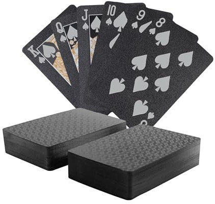 MageJoy 2 Decks Playing Cards with Gift Box - Carte Poker Deluxe con Jumbo Index e Segni Angolari