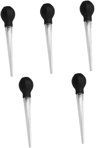 BESPORTBLE 5pcs Cooking Oil Dispenser Spray Turkey Baster Tube Easy Sauce Injector