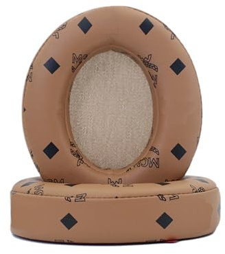 Replacement Ear Pads are Compatible with Beats Studio 2 / Studio 3 Wired/Wireless (Model B0500, Model B0501 and Model A1914) Headphones. Protein Leather Memory Foam Production (Brown Flower)