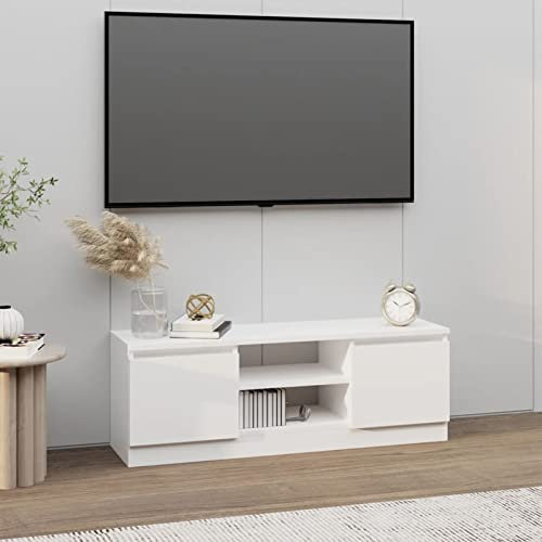 ShGaxin 823350 Meuble TV avec porte blanche 102 x 30 x 36 cm, meuble TV, meuble TV, meuble TV, meuble TV