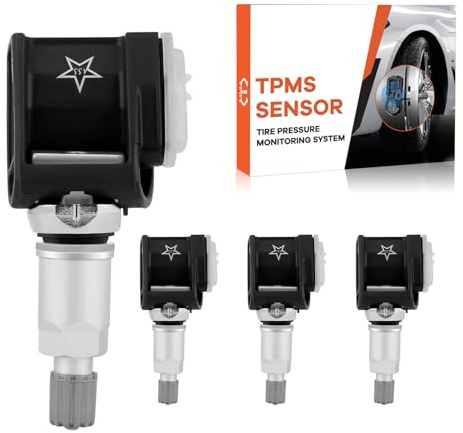 ISINEVER 4 tlg. TPMS Sensor RDKS Reifendrucksensor Reifendruckkontrollsystem 433 MHz Kompatibel mit BMW 5er G30 G31 7er G11 X3 G01# 36106872774, 6872774, 36106876957, 6876957