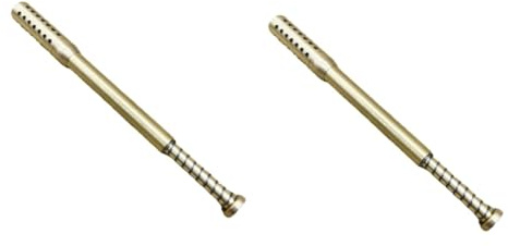 SHERCHPRY 2 Stück Moxibustionsstab Muskel Werkzeug Stöcke Körper Haken Schlüssel Moxas-Stick-Halter Moxasstab massieren Moxa-Stick Moxibustion-Tool Moxastab massieren Messing Golden
