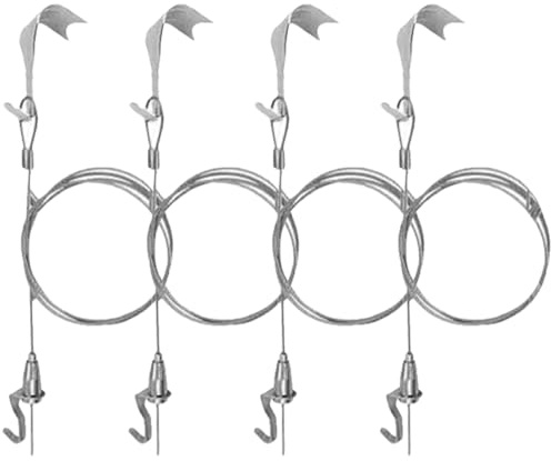 GALPADA 4sets Heavy-duty Photo Frame Hanging Cord Adjustable Picture Hangers for Frames Mirrors Artworks Crafts Wall Decor