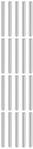 QUARKZMAN 20 Stück Zylinderstifte Rostfrei, 6 mm x 60 mm Spannstift Passstift, 316L Metallstifte Edelstahl, Dübelstifte Bolzen Metall für DIY, Möbel, Bastelprojekte