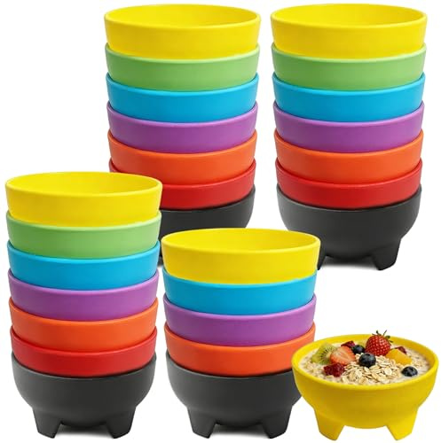 juajua Reusable Plastic Bowls,Dessert Bowls,Cereal Bowl 10.6 oz, Set of 26