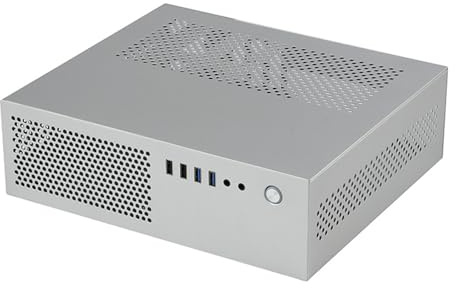 Oxxggkao Innovadora caja de PC pequeña A10 de 7,3 L MATX chasis HTPC de alto flujo de aire para aplicaciones de escritorio intensivas
