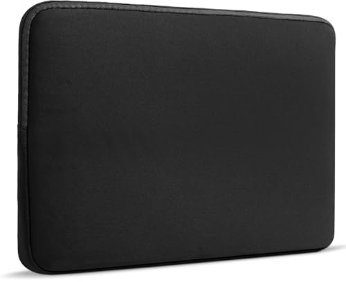 Adiwo 15.6 Pollici Custodia per Laptop, Doppia Cerniera e Scomparto Singolo, Custodia Portatile con Protezione Totale, Compatibile con HP, Lenovo, Dell, ASUS, Acer Chromebook (Nero)