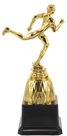 TOYANDONA Coppa Premio Oro in Plastica Dimensione Gestibile per Premiazione Scuola e Celebrazione Maratona Riconoscimento Atleta