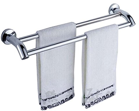 PHOEWON Handtuchstange Edelstahl Multifunktion Handtuchstangen Bad Wand Handtuchhalter mit Haken für Badezimmer, Küche