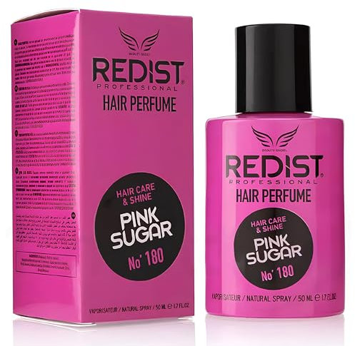 Redist Hair Perfume 50ml – Miracle, Turquoise Crystal, Sweet Spice, Love Garden, Pink Sugar | Long-Lasting Hair Mist with Shine, Odour Neutraliser & Nourishing Care (Pink Sugar)
