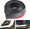CICMOD BRAUTO Protector de Parachoques Delantero Spoilers Coche Alerón Labio Delantero 2.5M Universal Protector Carbono Fibra Negro y Rojo