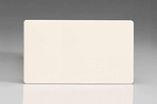 Varilight Primed Ready to Paint Flat Plate Screwless Double Blank Plate