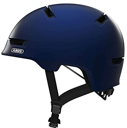 ABUS Stadthelm Scraper 3.0 - Robuster Hartschalen-Fahrradhelm für den Stadtverkehr - für Damen und Herren - Blau, Größe L