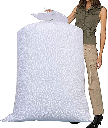 Large 10 Cubic FT Bag of White Polystyrene Beads Bean Bag Booster Refill Top Up Bag