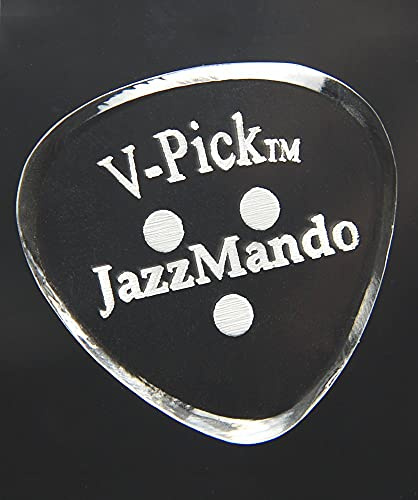V-Picks™ »JAZZ MANDO - MANDOLINE AND GUITAR PICK« Plektren für Mandoline und Gitarre - 1.5mm - Farbe: Crystal Clear