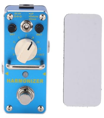Pitch Shifter Effekt Pitch Shifter Effektpedal Metall Pitch Shifter Pedal Pedal Metall Pitch Box Blau E-Gitarre Pedale 3 Modi Harmonizer Pedal mit True Bypass