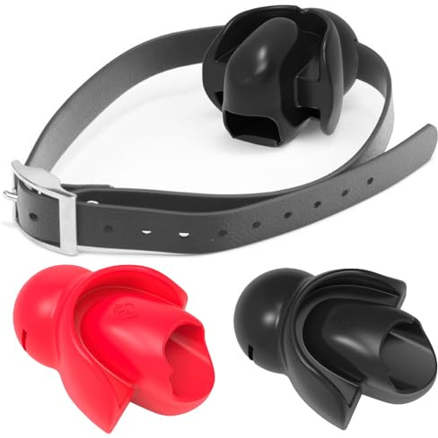 Heuceo Tongue Fixed Bondage Ball Gag for Sex, Open Mouth Silicone Ball, SM Restraints Toys Sex Gag Mouth Plug, Adjustable Extreme for Fetish Adult Play Bondage BDSM Sex Gag Ball Adult Toys (Black)