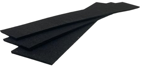 Lasiprofi Antirutschmatte Set 10 | Antirutschstreifen 2.800 x 125 x 3 mm, Ladungssicherung im LKW, schwarz, Premium Qualität zur Sicherung | Zuschneidbare Gummigranulatmatte