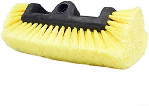 PETSTIBLE Spazzola per lavaggio auto, 25,4 cm, con setole morbide, colore giallo, strumento di pulizia per il lavaggio esterno del veicolo, camper, camion, barca, camper