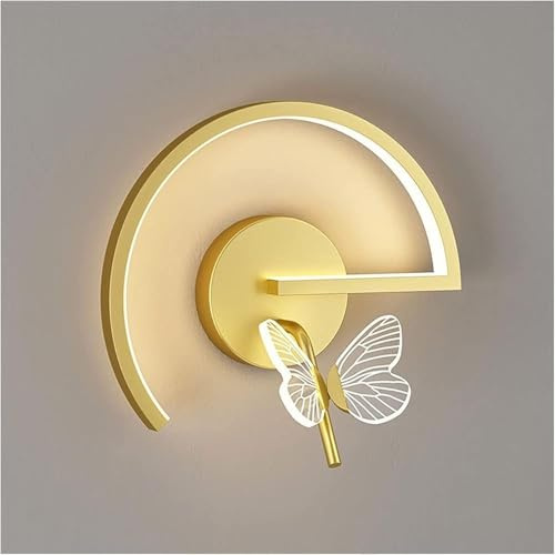 LED Wall Light Half arc Wall Fixture Butterfly Head Light