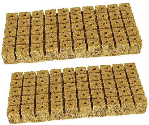 Toddmomy 100 Pezzi Cubi di Coltivazione per Piante in Fibra Buona Assorbenza d'Acqua e Aria, per Riproduzione delle Piante e Coltivazione Senza Terra