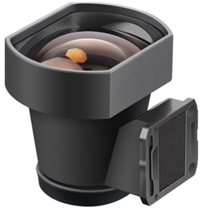 External Optical Viewfinder, 35mm Precise Frame Lines, with Adjustable Cold Shoe Mount, Soft Rubber Eyecap, for Digital/Film Cameras, Enhanced Shooting Experience