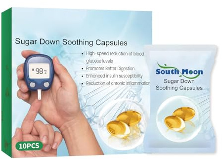Capsules de soins corporels，Contrôle du sucre dans le sang，La glycémie reste stable，Santé physique et mentale，Léger et confortable，10pc
